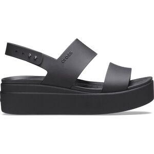 CROCS Women's Black Slingback Platform Sandals